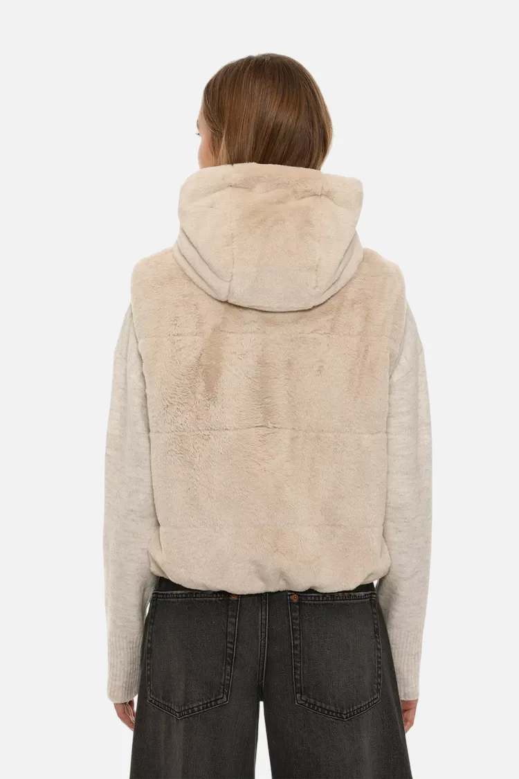 Faux fur gilet - Imagem 7