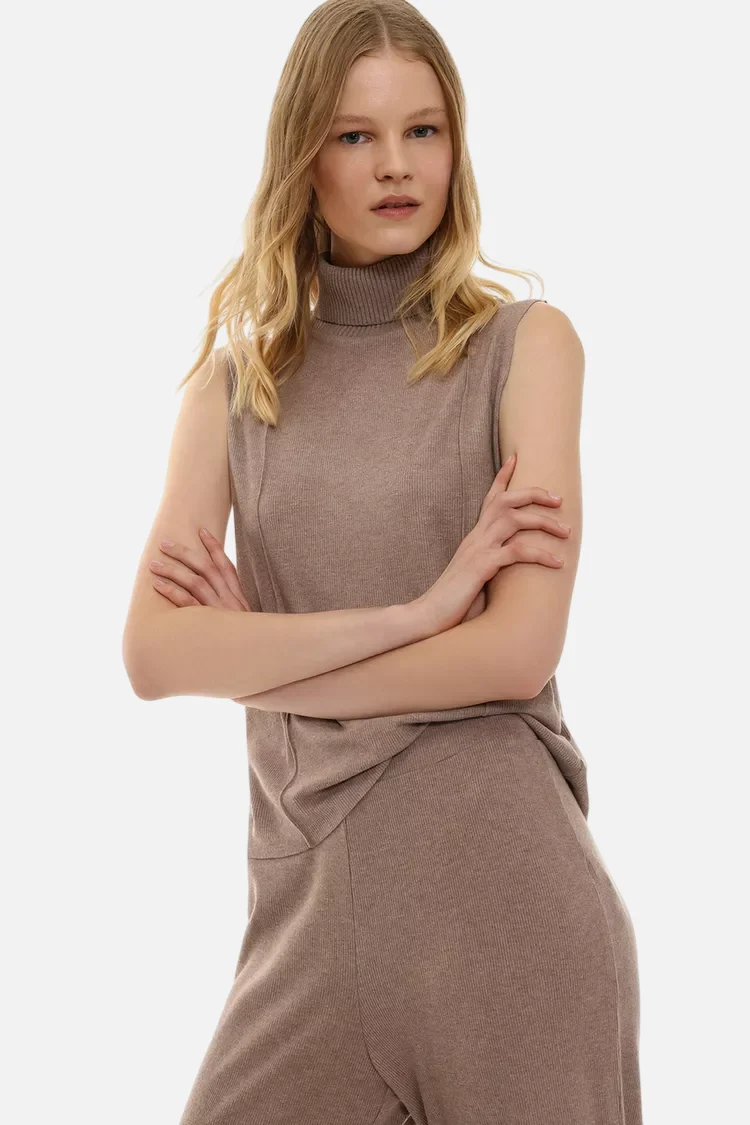 Soft-touch vest sweater - Imagem 4