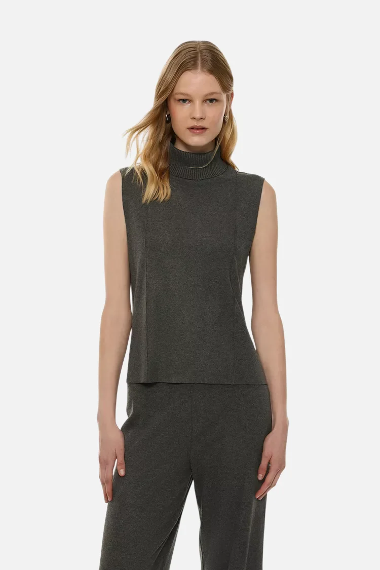 Soft-touch vest sweater - Imagem 5