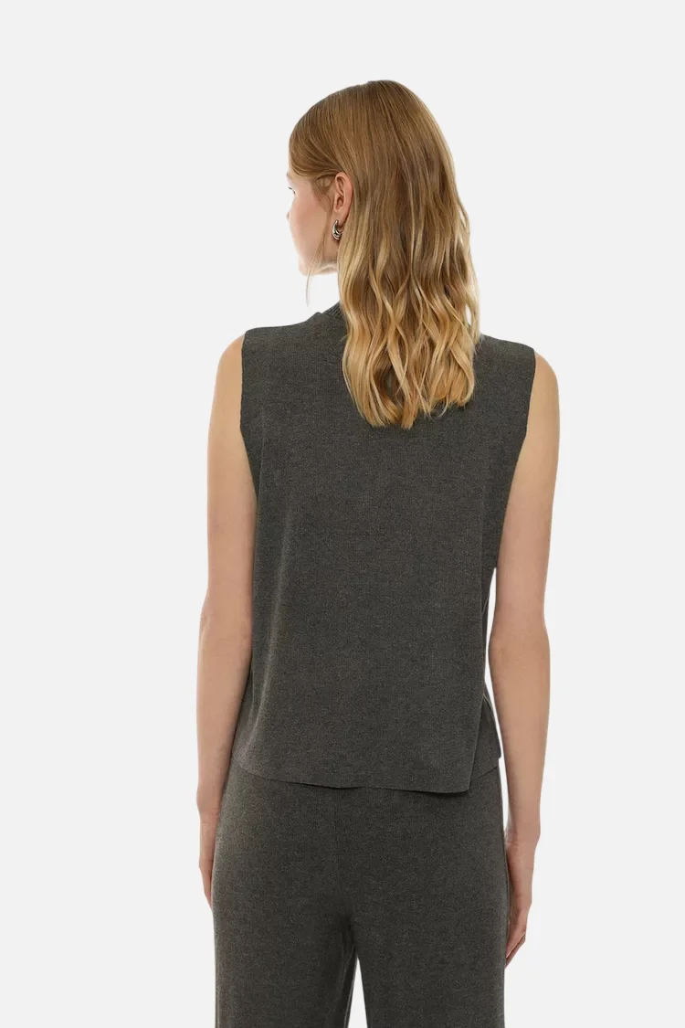 Soft-touch vest sweater - Imagem 8