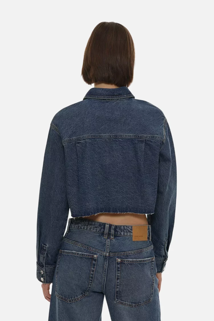 Cropped denim shirt - Imagem 2